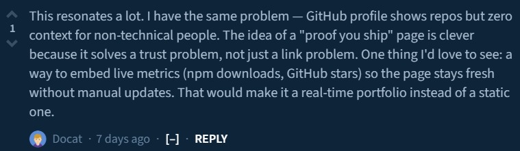 Testimonial screenshot